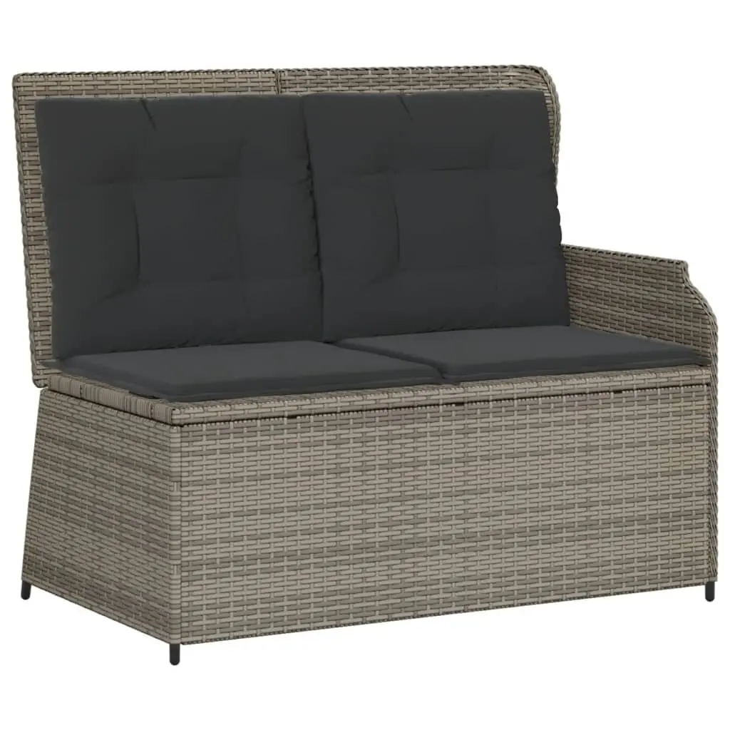 3 Piece Garden Sofa Set with Cushions Grey Outdoor Furniture Lounge Patio
