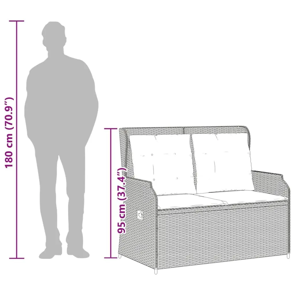 3-Piece Grey Garden Lounge Set