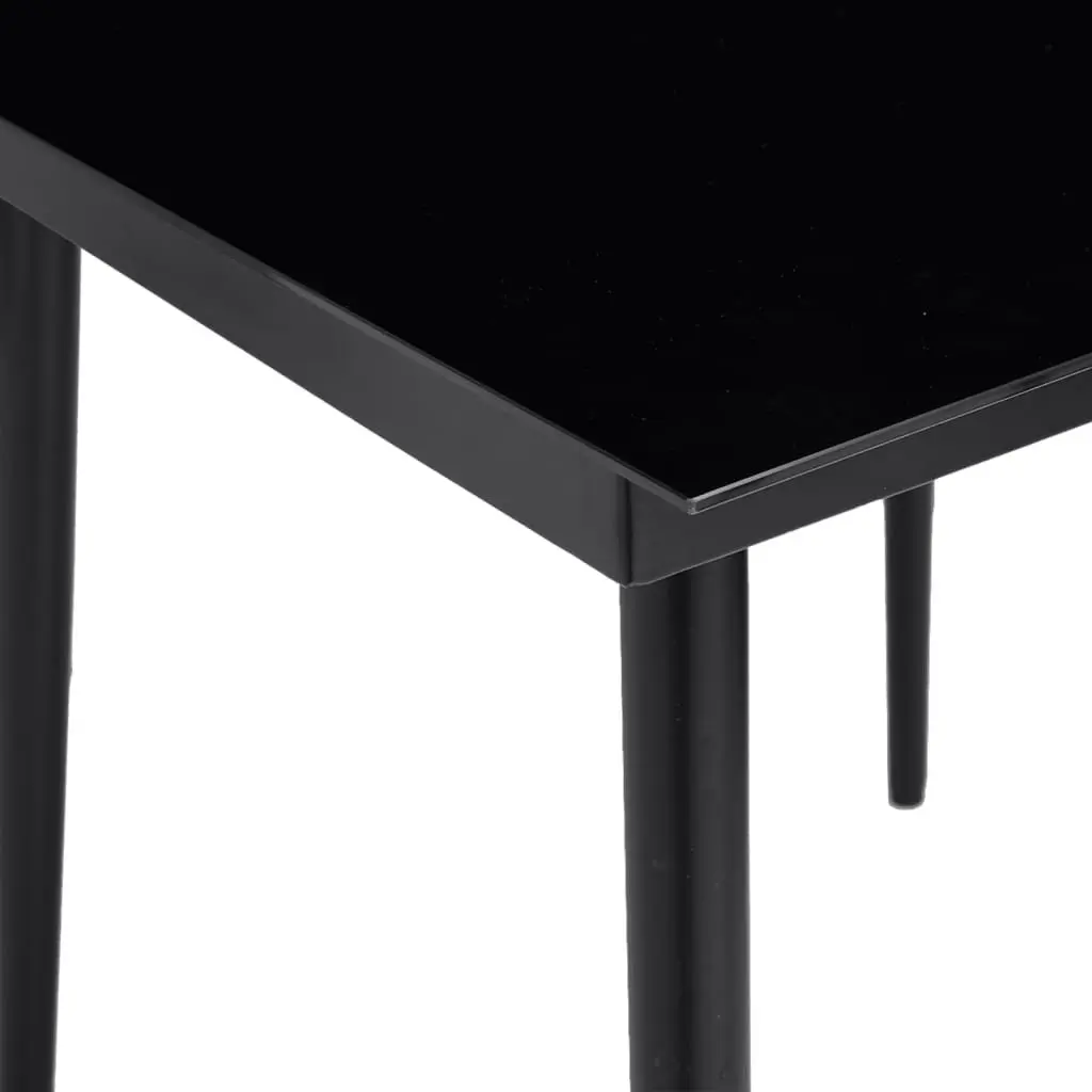 Garden Dining Set Outdoor Use 5 Piece Grey Poly Rattan Chairs Table