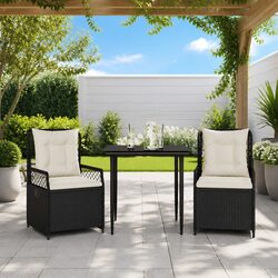 Specifications of 3-Piece Garden Dining Set with Cushions