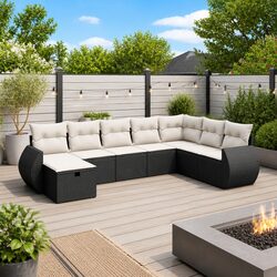 8 Piece Modular Garden Sofa Set - Specs & Features
