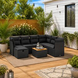 8-Piece Outdoor Garden Sofa Set Specifications Overview
