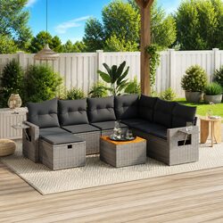 8 Piece Garden Sofa Set Dimensions and Features