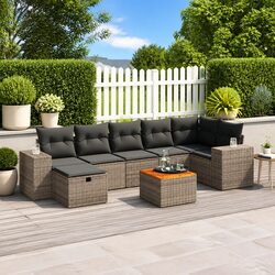 8 Piece Modular Garden Sofa Set - Specifications and Materials