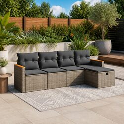 5 Piece Outdoor Garden Sofa Set with Premium Features
