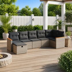 Specifications of 7 Piece Outdoor Garden Sofa Set in Grey