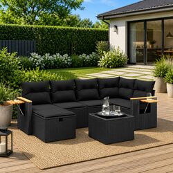 Specifications of 7 Piece Rattan Garden Sofa Set