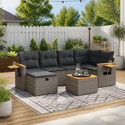 Specifications of 7 Piece Garden Sofa Set with Cushions