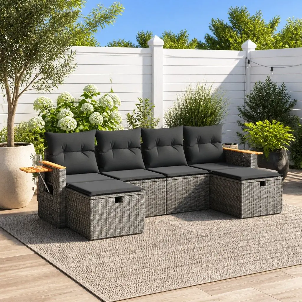 6-Piece Modular Outdoor Sofa Set