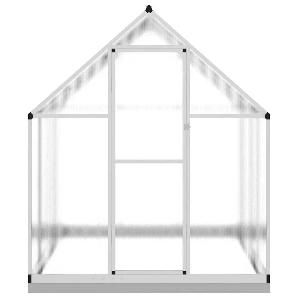 Greenhouse Walk-in Garden 224x169x202cm with Base Frame Silver