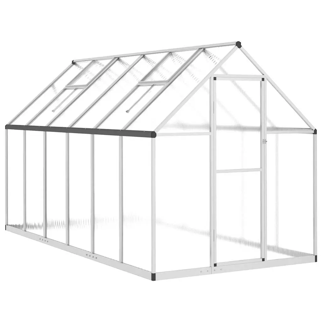 Greenhouse Walk-in Garden Plant Growing 334x169x195cm Silver