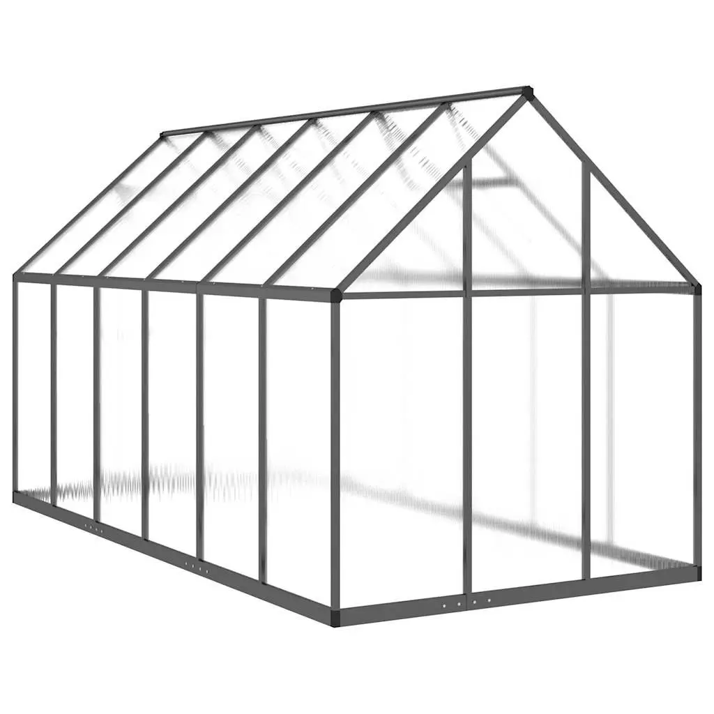 Walk-In Greenhouse for Backyard 334x169x195cm Aluminium Polycarbonate