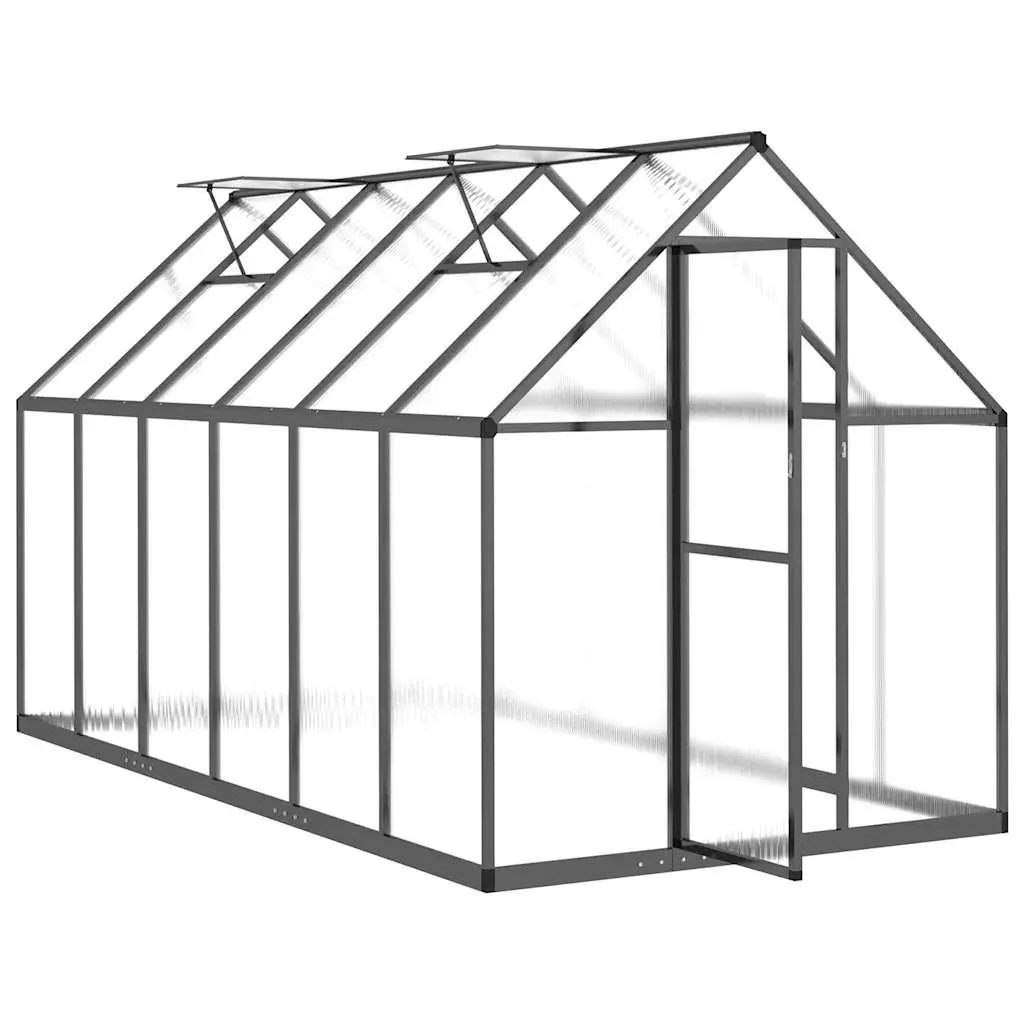 Walk-In Greenhouse for Backyard 334x169x195cm Aluminium Polycarbonate