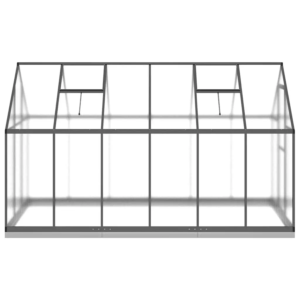 Greenhouse Aluminium Frame Walk-in Garden Polycarbonate Panels Anthracite