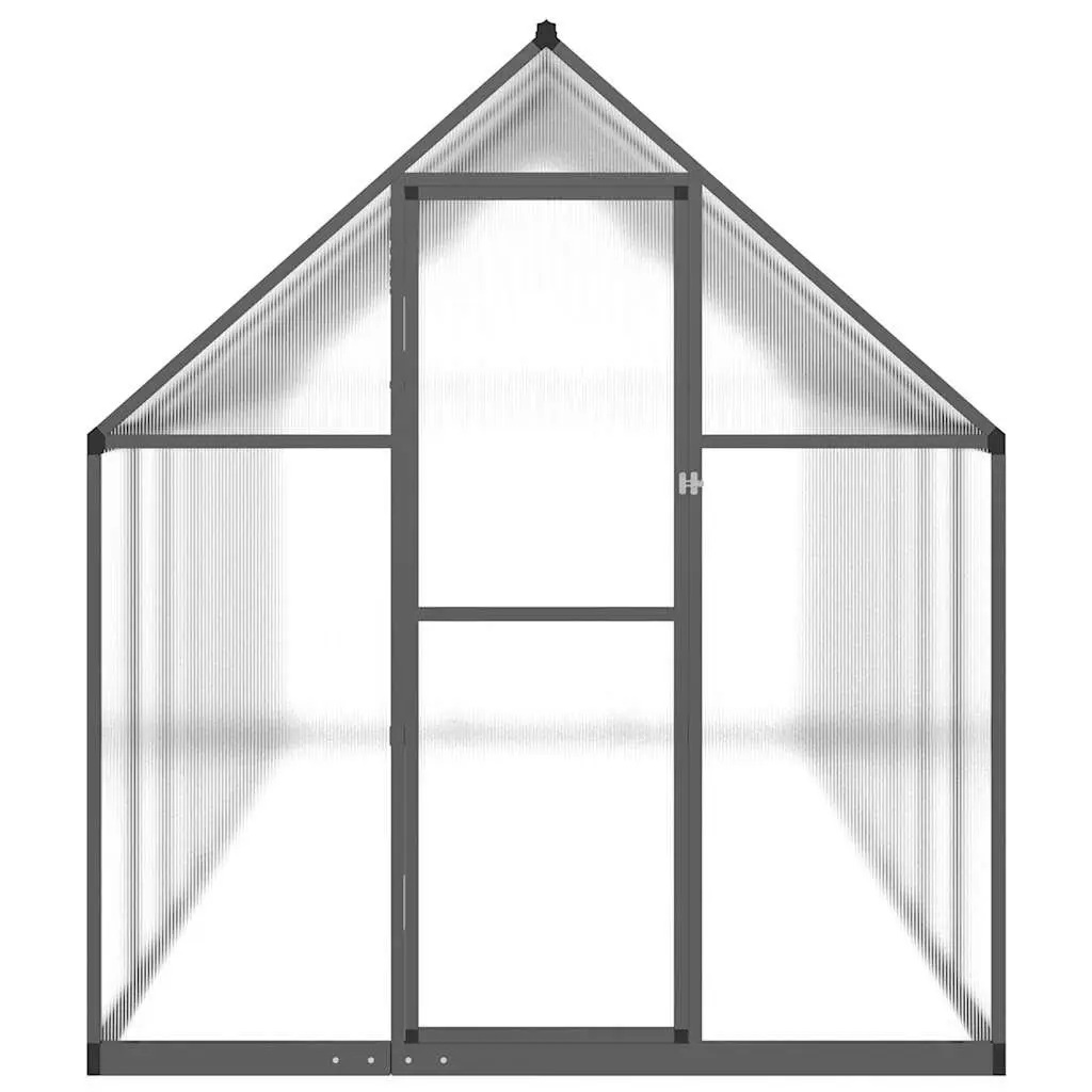 Walk-in Greenhouse for Backyard Garden Aluminium Frame Polycarbonate Panels 445 x 169 x 195 cm