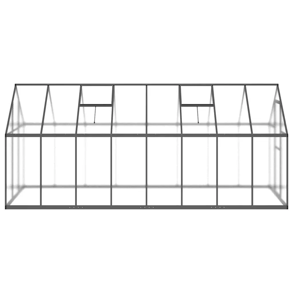 Walk-in Greenhouse for Backyard Garden Aluminium Frame Polycarbonate Panels 445 x 169 x 195 cm