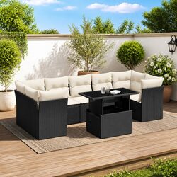 8-Piece Outdoor Garden Sofa Set - Specifications Included