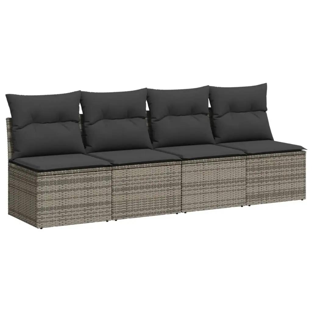 9-Piece Garden Sofa Set in Grey