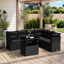 7 Piece Modular Garden Sofa Set - Dimensions and Features