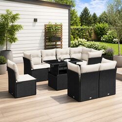 9-Piece Garden Sofa Set Specifications: Durable & Modular