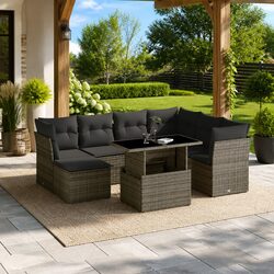 8 Piece Modular Grey Garden Sofa Set Specifications