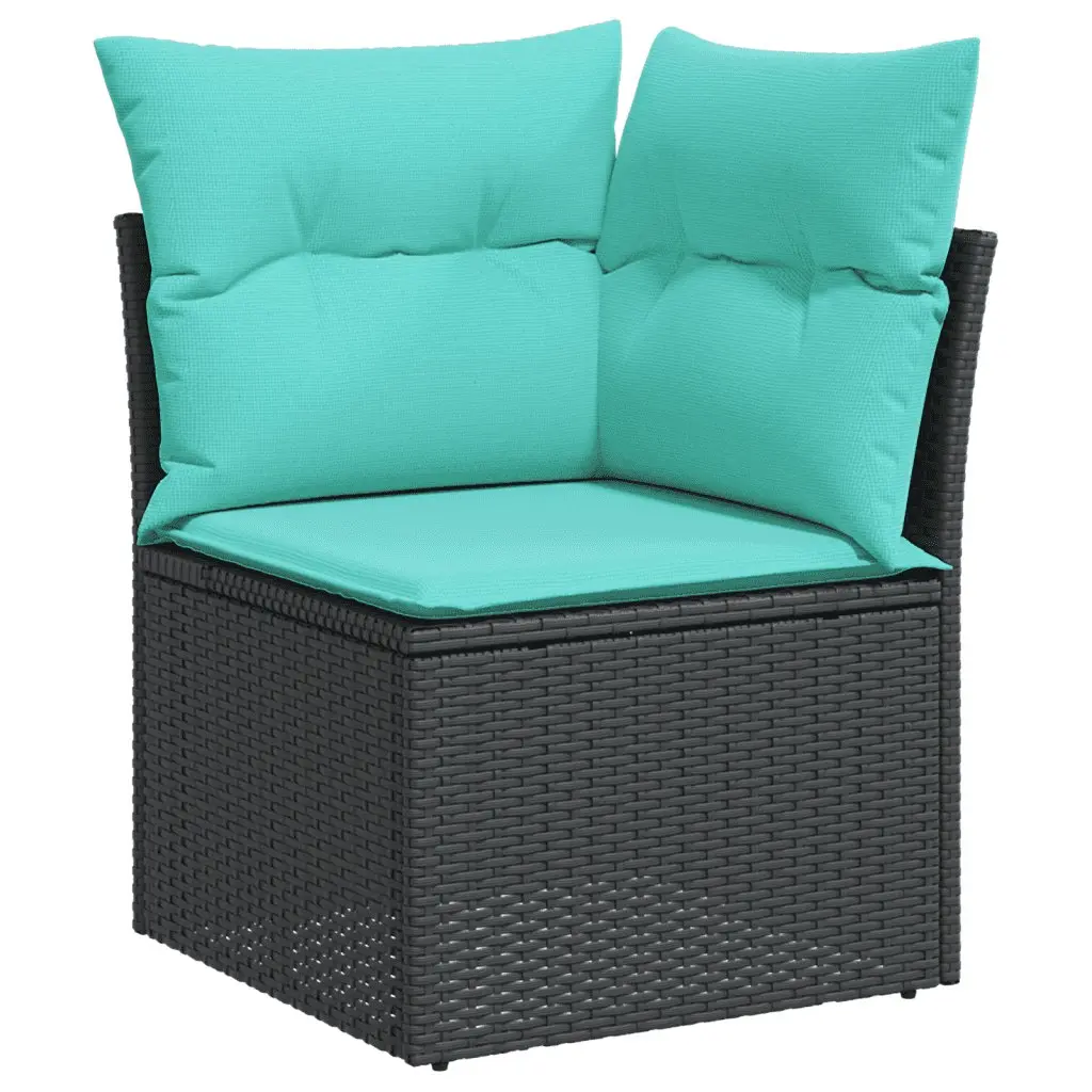Outdoor Garden Sofa Set 10 Piece Modular Patio Furniture Beige with Cushions