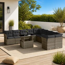 Specifications of Grey 11-Piece Modular Garden Sofa Set