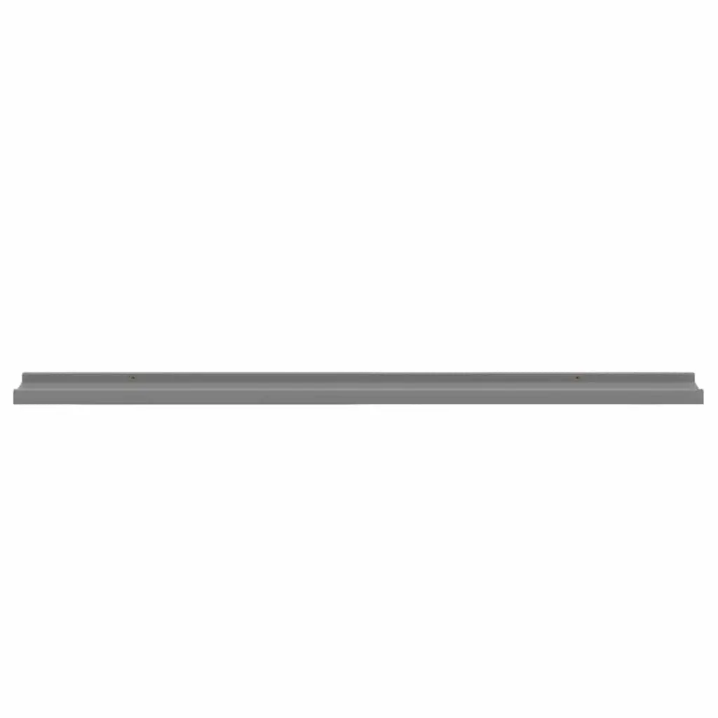 Wall Shelves 2 pcs Grey 100x9x3 cm Storage Display Floating Shelving Unit