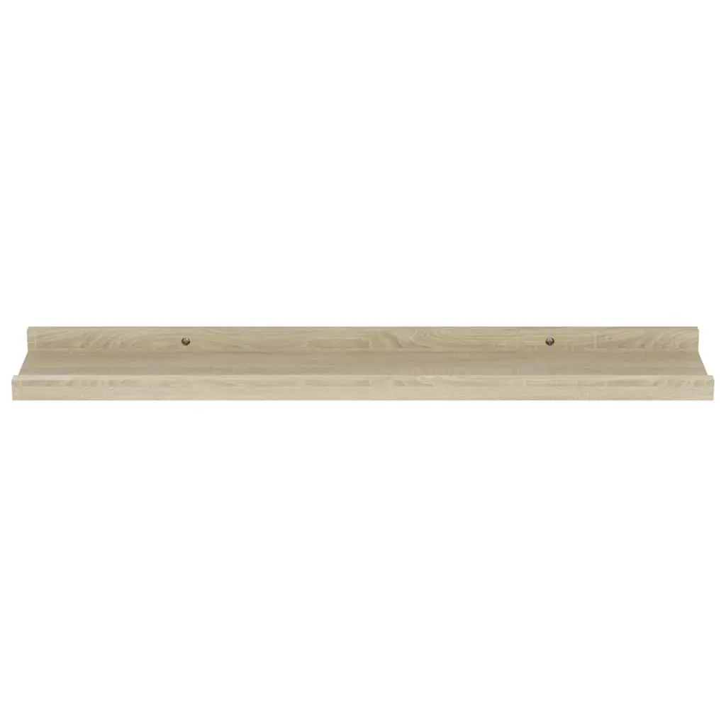 Wall Shelves for Home 60x9x3 cm Brown Sonoma Oak 2 Piece Storage Shelving Display Ledges