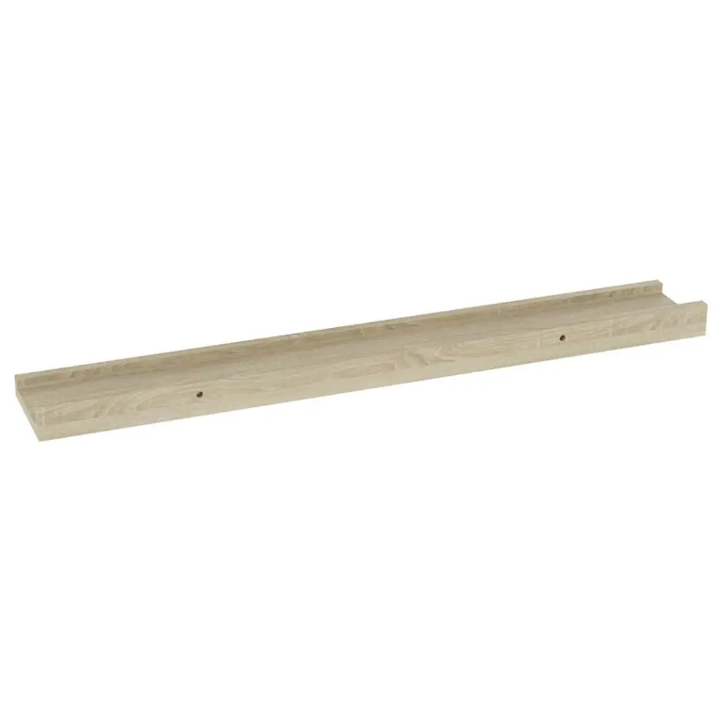 Wall Shelves for Home 60x9x3 cm Brown Sonoma Oak 2 Piece Storage Shelving Display Ledges