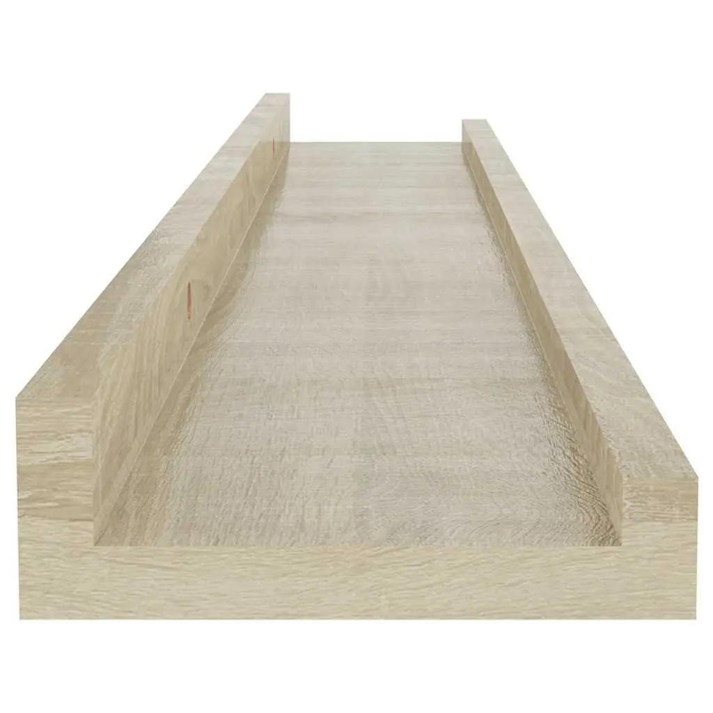 Wall Shelves for Home 60x9x3 cm Brown Sonoma Oak 2 Piece Storage Shelving Display Ledges