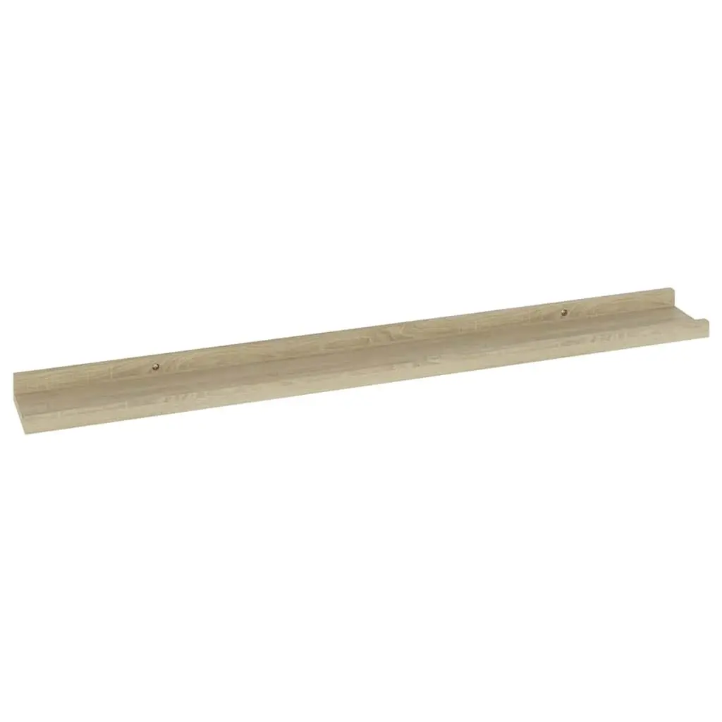 Wall Shelves for Home 80x9x3 cm Brown 2 Piece Floating Storage Display Ledges