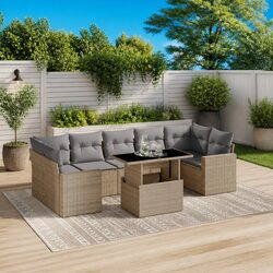 8-Piece Garden Sofa Set Specifications and Features
