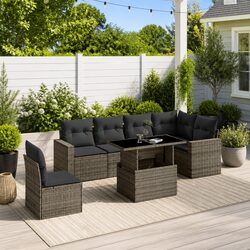 7-Piece Outdoor Garden Sofa Set Dimensions and Specs