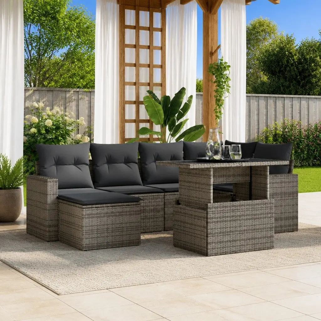 7 Piece Modular Garden Sofa Set