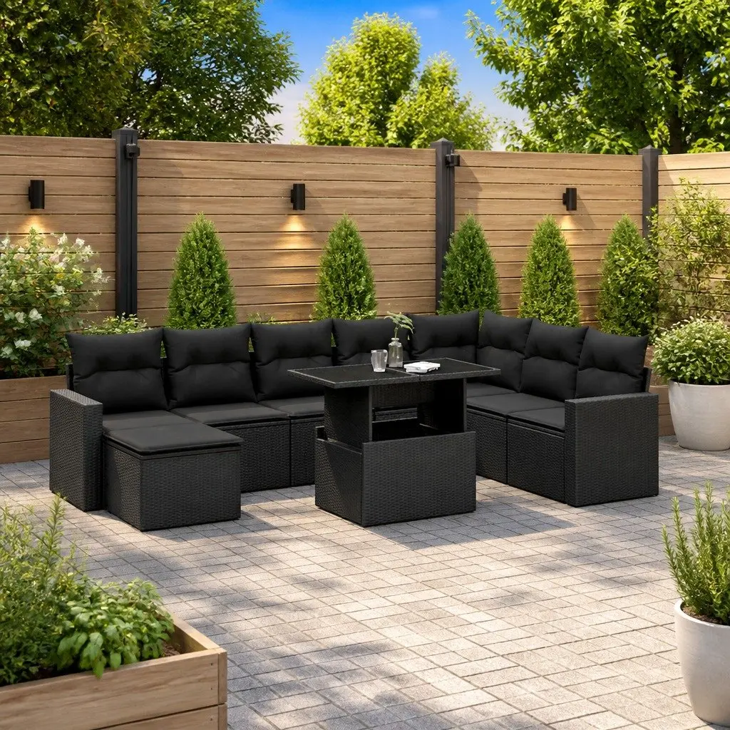9-Piece Modular Garden Sofa Set