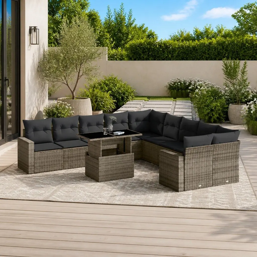 11 Piece Outdoor Garden Sofa Set