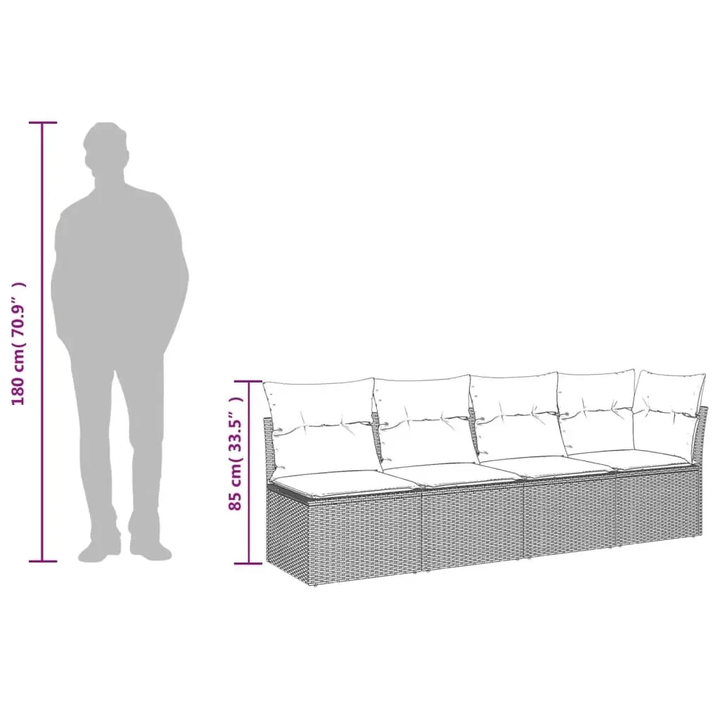 11 Piece Outdoor Garden Sofa Set