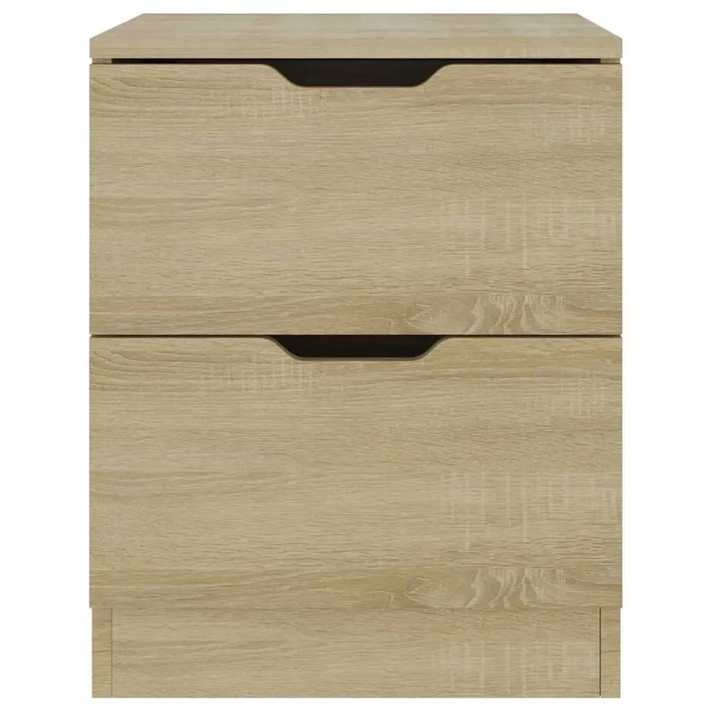 Bedside Cabinet Storage Organiser Brown 40x40x50 cm
