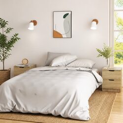 2pcs Bedside Cabinets - Brown - 40W x 40D x 50H cm