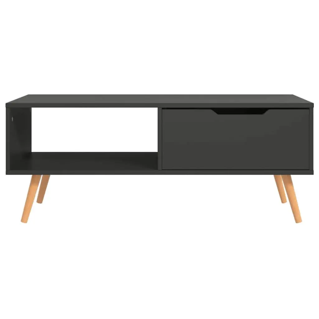 Coffee Table Living Room 100x49.5x43cm Grey Engineered Wood