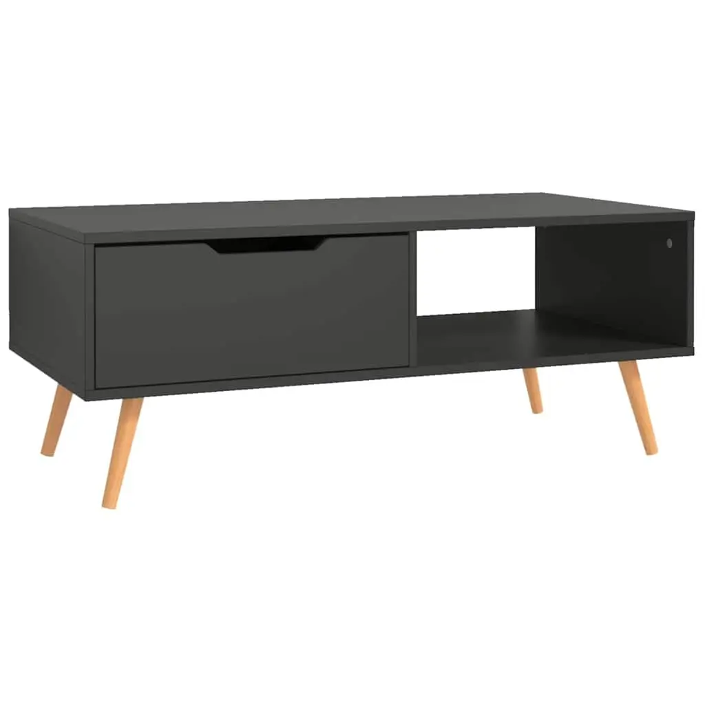 Coffee Table Living Room 100x49.5x43cm Grey Engineered Wood
