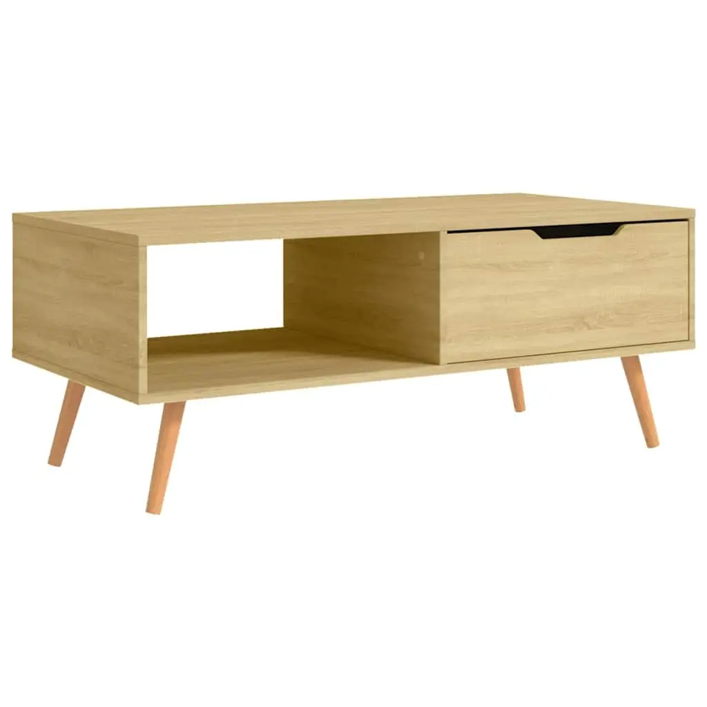 Brown Engineered Wood Coffee Table