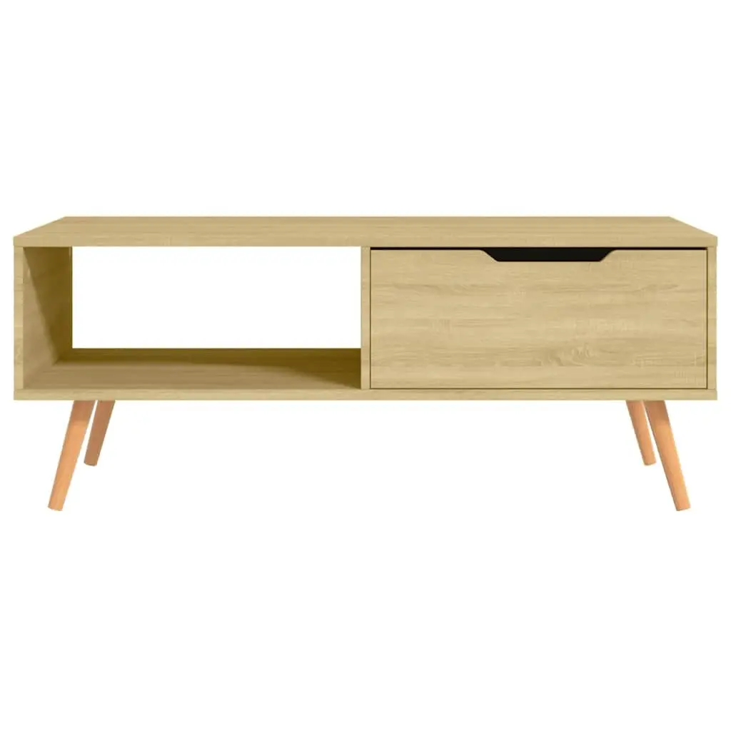 Brown Engineered Wood Coffee Table