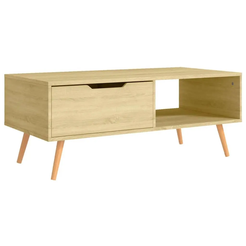 Brown Engineered Wood Coffee Table