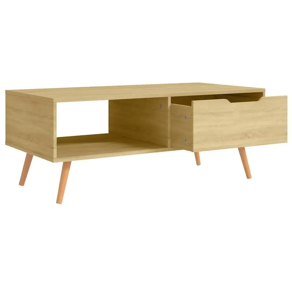 Brown Engineered Wood Coffee Table