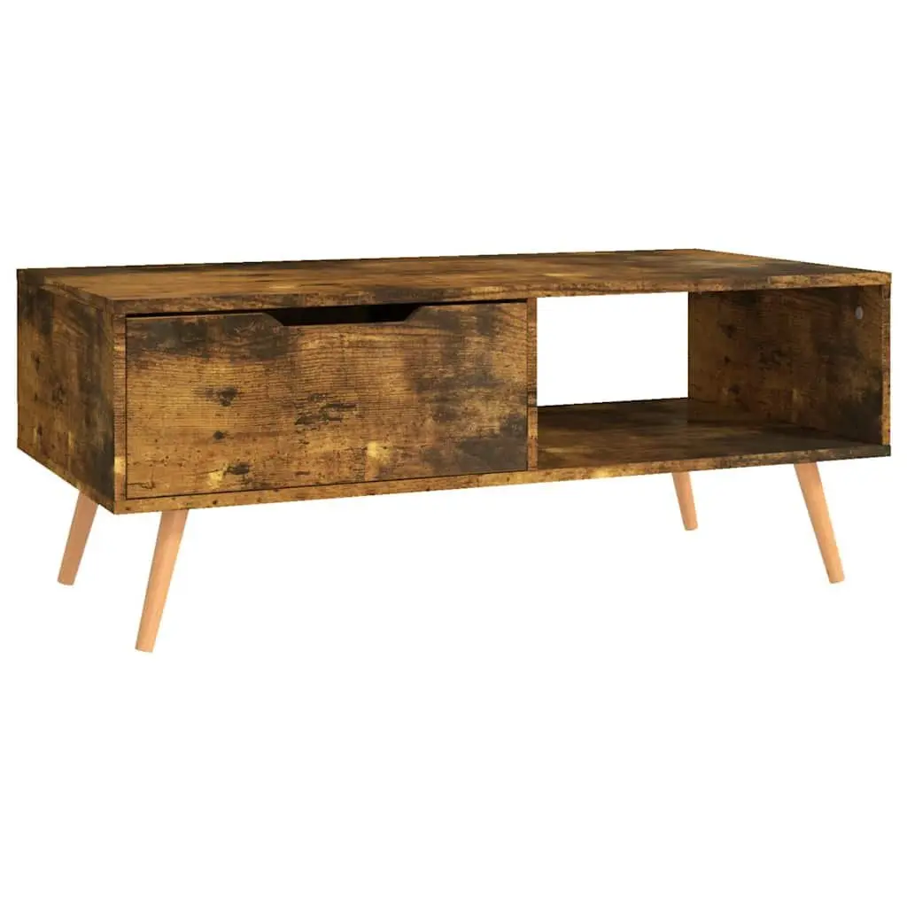 Coffee Table Living Room Brown Engineered Wood