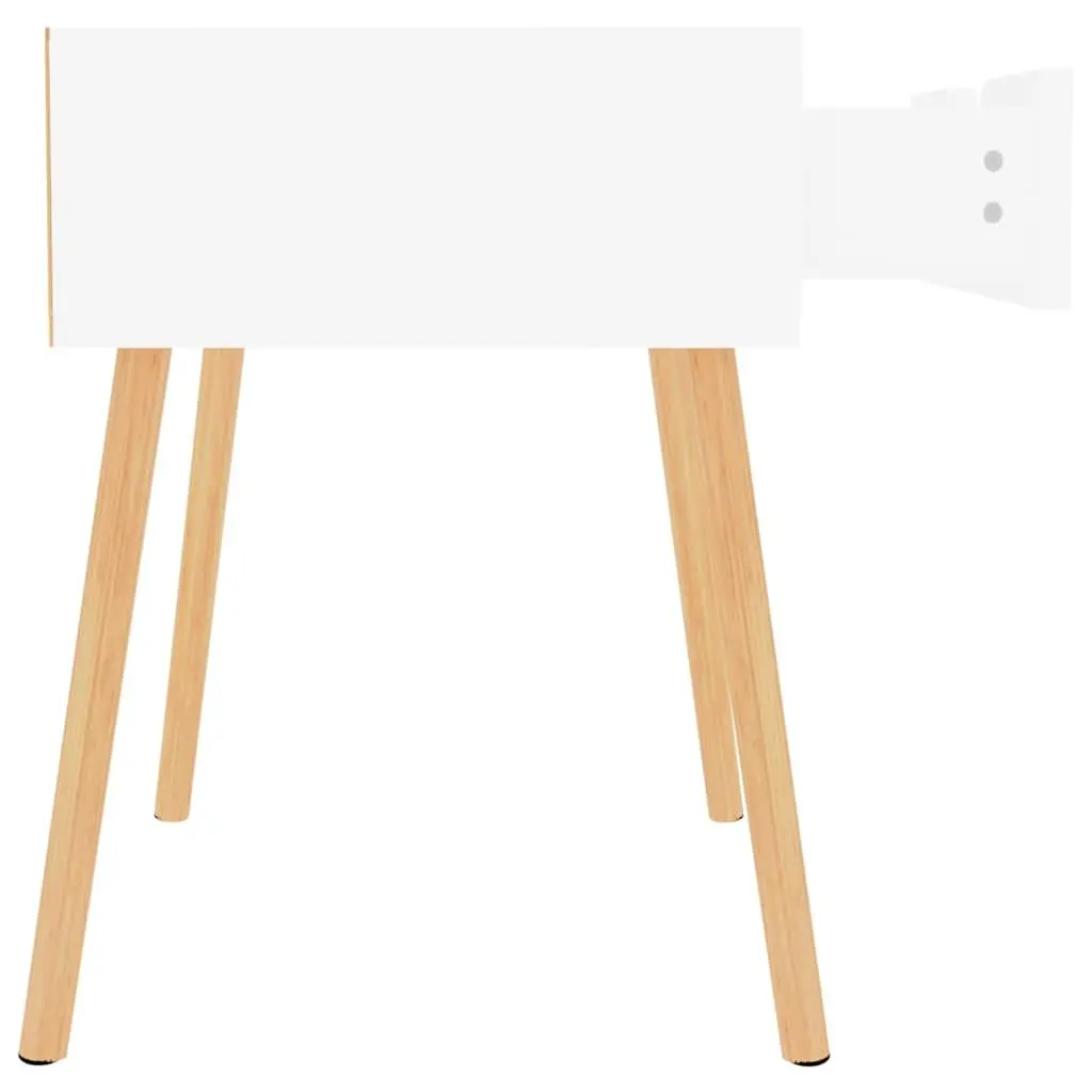 Bedside Cabinets Set of 2 White 40x40x56 cm Modern Storage Side Tables