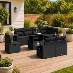 Outdoor 9 Piece Sofa Set Dimensions and Features