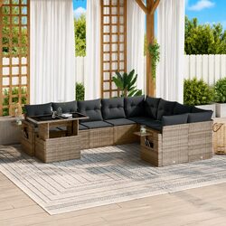 10 Piece Modular Outdoor Sofa Set - Dimensions & Specs